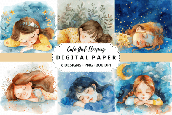 Adorable Design Elements: Using Cute Girl Sleeping Backgrounds