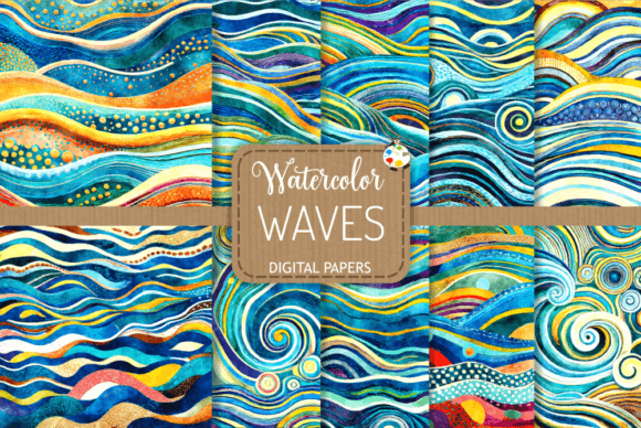 Capturing the Ocean's Essence: Turquoise Watercolor Backgrounds