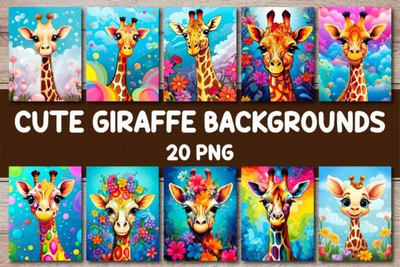 Cute Giraffe Backgrounds: Whimsy for Your Projects