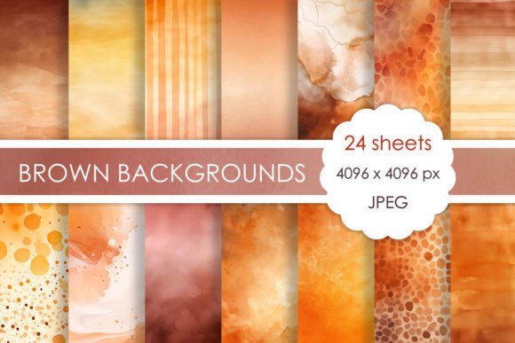 Earthy Elegance: Mastering Design with Abstract Brown Watercolor Backgrounds