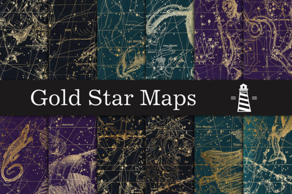 Gold Star Map Backgrounds: Elevate Your Creative Projects
