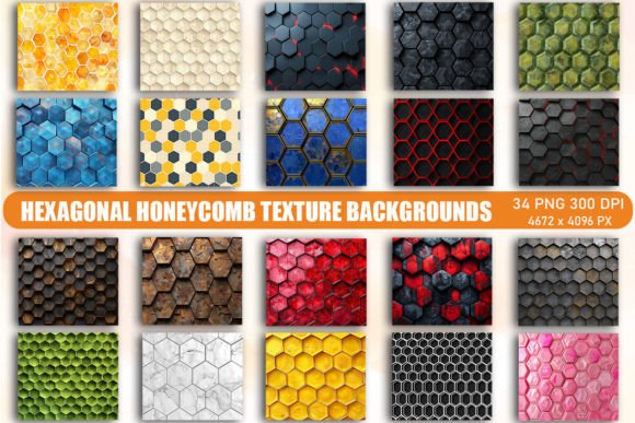 Hexagonal Honeycomb Texture Backgrounds: A Designer's Asset