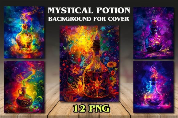 Mystical Potion Backgrounds for Covers: Elevate Your Book Designs