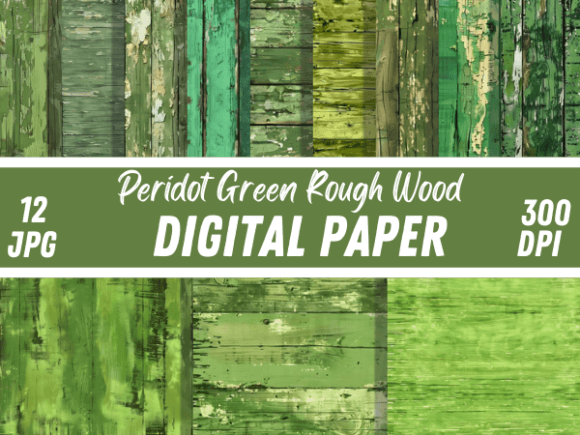 Peridot Green Rough Wood: A Digital Texture for Tangible Projects