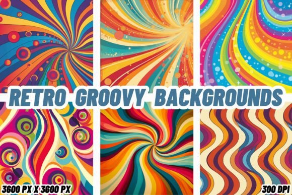 Retro Groovy Backgrounds: Your Ticket to Psychedelic Design