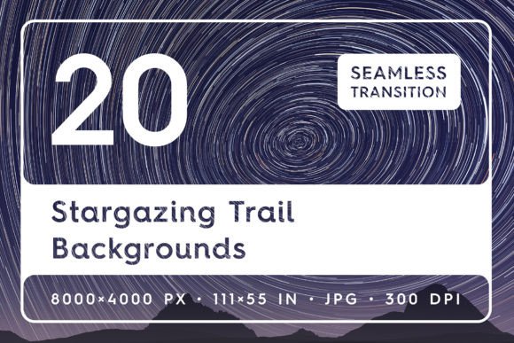 The Cosmic Canvas: Using Stargazing Trail Backgrounds in Modern Design