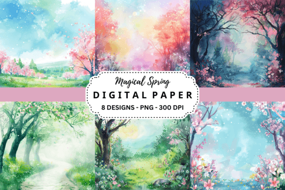 Unlock Creative Projects with Magical Spring Backgrounds