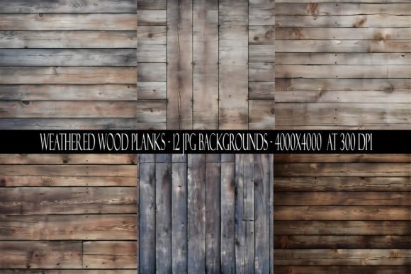 Weathered Wood Plank Backgrounds: Authentic Texture for Modern Design